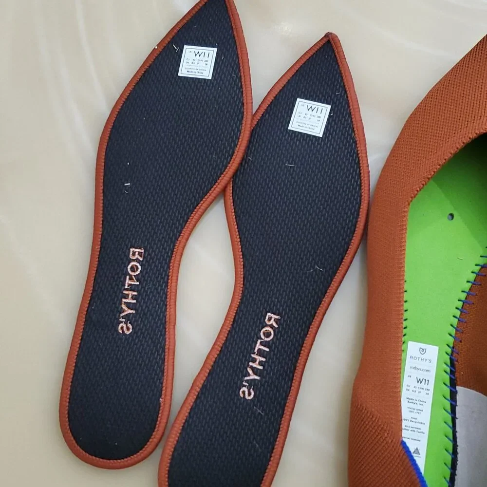 Rothy’s The Point Slip On Women's Flats in Brandy Size 11